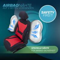 Sitzbezüge für VW Tiguan 2 ab 2006-2022 (Schwarz-Rot) HEPH2 | Mit ABE