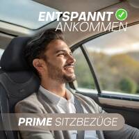 Sitzbezüge für Opel Corsa D ab 2006-2014 (Schwarz) DION102 | Mit ABE