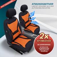 Sitzbezüge für Honda Jazz 4 GR ab 2020 (Schwarz-Orange) HEPH3 | Mit ABE