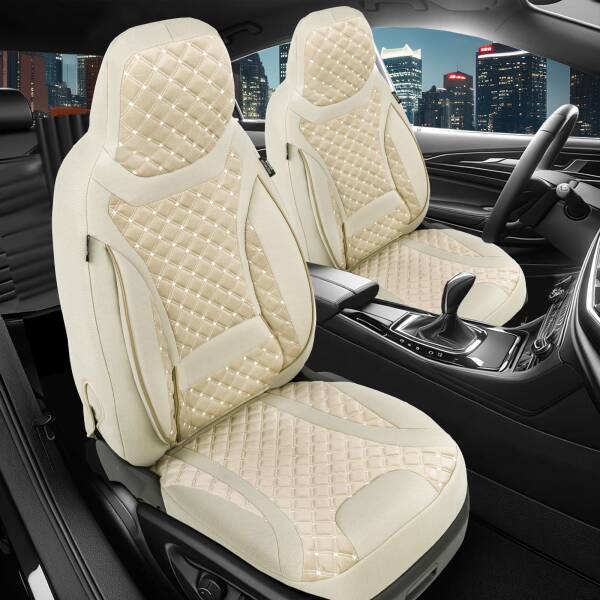 Sitzbezüge für Toyota Mirai 1 ab 2015-2020 (Beige) MERT1 | Mit ABE