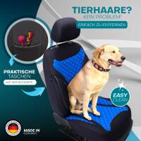 Sitzbezüge für Mercedes GLS X167 ab 2019 (Schwarz-Blau) HEPH6 | Mit ABE