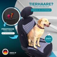 Sitzbezüge für Citroen C4 Grand Picasso ab 2013 (Schwarz-Grau) HEPH1 | Mit ABE