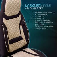 Sitzbezüge für Kia Sorento 2 XM ab 2009-2015 (Braun- Beige) MERT2 | Mit ABE