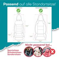 Sitzbezüge für Ford Tourneo Transit Connect 2 ab 2013-2018 (Schwarz-Orange) HEPH3 | Mit ABE