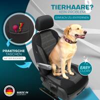 Sitzbezüge für Toyota Proace Verso Kasten 2 ab 2016 (Schwarz-Grau) HADE2K24 | Mit ABE