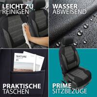 Sitzbezüge für Toyota Proace Verso Kasten 2 ab 2016 (Schwarz-Grau) HADE2K24 | Mit ABE