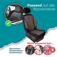 Prime Sitzbezüge für Citroen DS4 ab 2011-2018 (Schwarz-Rot) MT2 | Mit ABE