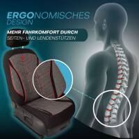 Prime Sitzbezüge für Ford S-Max 1 ab 2006-2014 (Schwarz-Rot) MT2 | Mit ABE