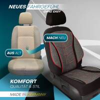 Prime Sitzbezüge für VW Touran 1 ab 2003-2015 (Schwarz-Rot) MT2 | Mit ABE