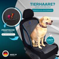 Prime Sitzbezüge für Dacia Dokker ab 2012-2022 (Schwarz-Blau) MT3