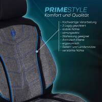 Prime Sitzbezüge für Lexus GS 4 ab 2011-2018 (Schwarz-Blau) MT3