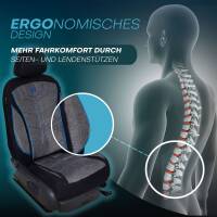 Prime Sitzbezüge für Seat Mii ab 2011-2021 (Schwarz-Blau) MT3 | Mit ABE