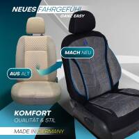 Prime Sitzbezüge für Volvo S70 V70 3 ab 2007-2016 (Schwarz-Blau) MT3 | Mit ABE