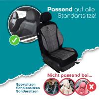 Prime Sitzbezüge für Toyota Avensis T25 ab 2003-2008 (Schwarz-Dunkelgrau) MT4