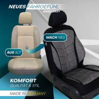 Prime Sitzbezüge für Nissan Juke 1 ab 2010-2019 (Schwarz-Dunkelgrau) MT4