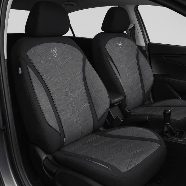 Prime Sitzbezüge für Mercedes GLA X156 ab 2014-2019 (Schwarz-Weiß) MT5 | Mit ABE