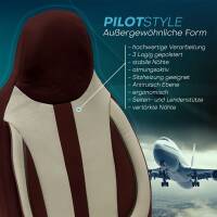 Pilot Sitzbezüge für Audi A4 B8 ab 2007-2015 (Braun-Beige) ZARA412 | Mit ABE