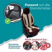 Pilot Sitzbezüge für Opel Signum ab 2003-2008 (Braun-Beige) ZARA412 | Mit ABE