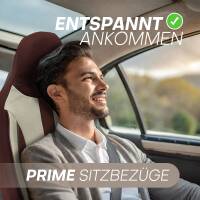 Pilot Sitzbezüge für Mercedes C-Klasse W205 S205 ab 2014-2021 (Braun-Beige) ZARA412 | Mit ABE
