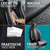 Pilot Wohnmobil Sitzbezüge für Dethleffs Junior II 650 (Schwarz-Grau) WOHN401