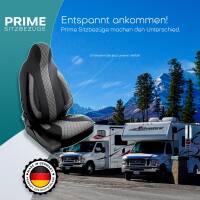 Pilot Wohnmobil Sitzbezüge für McLouis Glen 6400 (Schwarz-Grau) WOHN401