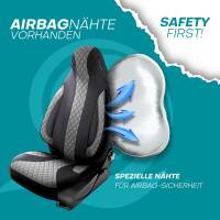 Pilot Wohnmobil Sitzbezüge für Westwood Journey (Schwarz-Grau) WOHN401