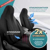 Pilot Wohnmobil Sitzbezüge für EverGreen RV Sun Valley (Schwarz) WOHN403