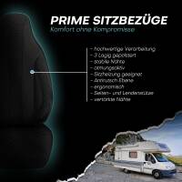 Pilot Wohnmobil Sitzbezüge für Bravia Mobil Aura SL Plus (Schwarz) WOHN404