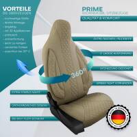 Pilot Wohnmobil Sitzbezüge für Bürstner Camper Van California Ocean Edition 600 (Beige) WOHN405
