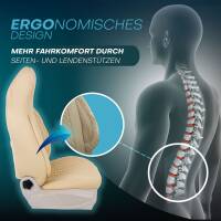 Pilot Wohnmobil Sitzbezüge für Bürstner Camper Van California Ocean Edition 600 (Beige) WOHN405