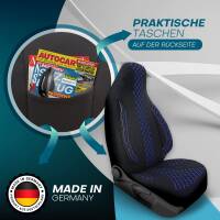 Pilot Wohnmobil Sitzbezüge für Pleasure-Way Imperial (Schwarz-Blau) WOHN406