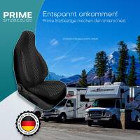 Pilot Wohnmobil Sitzbezüge für Pleasure-Way California Class B (Schwarz-Weiß) WOHN408