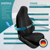 Pilot Wohnmobil Sitzbezüge für Coachbuilt Alpine 28 (Schwarz-Weiß) WOHN408
