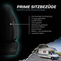 Pilot Wohnmobil Sitzbezüge für Coachmen RV Apex Nano 18B (Schwarz-Weiß) WOHN408