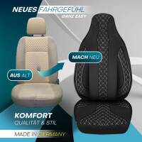Pilot Wohnmobil Sitzbezüge für Dreamer L53 (Schwarz-Weiß) WOHN408