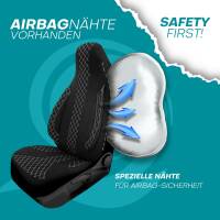 Pilot Wohnmobil Sitzbezüge für Safari Condo Escapade (Schwarz-Weiß) WOHN408