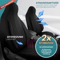 Pilot Wohnmobil Sitzbezüge für Trail-Lite 16V (Schwarz-Weiß) WOHN408