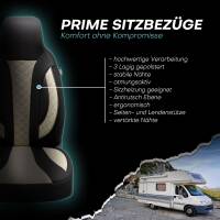 Pilot Wohnmobil Sitzbezüge für Caravelair Alba 596 (Beige-Schwarz) WOHN410