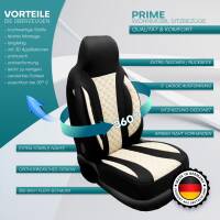 Pilot Wohnmobil Sitzbezüge für Timberland 16I (Beige-Schwarz) WOHN410
