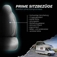 Pilot Wohnmobil Sitzbezüge für Tiffin Motorhomes Allegro 35A (Grau) WOHN409