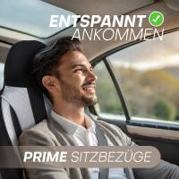 Pilot Sitzbezüge für Renault Clio 4 ab 2012-2019 (Schwarz-Grau) ZENO501 | Mit ABE