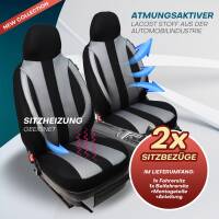 Pilot Sitzbezüge für Renault Clio 4 ab 2012-2019 (Schwarz-Grau) ZENO501 | Mit ABE