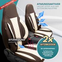 Pilot Wohnmobil Sitzbezüge für Niesmann + Bischoff Atlantik Platinum (Braun-Beige) WOHN411