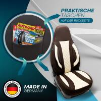 Pilot Wohnmobil Sitzbezüge für Mobilvetta Minivan Supreme (Braun-Beige) WOHN411