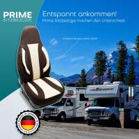 Pilot Wohnmobil Sitzbezüge für Jayco Redhawk Camper (Braun-Beige) WOHN411