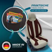 Pilot Wohnmobil Sitzbezüge für Adria Mobil Adriatic SL Plus (Beige-Braun) WOHN413