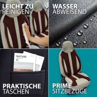 Pilot Wohnmobil Sitzbezüge für Giottiline Challenger 1500 (Beige-Braun) WOHN413