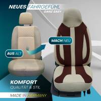 Pilot Wohnmobil Sitzbezüge für Extremmobil X-Line 4X4 (Beige-Braun) WOHN413