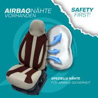 Pilot Wohnmobil Sitzbezüge für Kip Granduca 4x4 (Beige-Braun) WOHN413