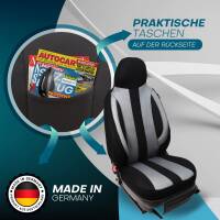Pilot Sitzbezüge für Infiniti Q50 ab 2013 (Schwarz-Grau) ZENO501 | Mit ABE